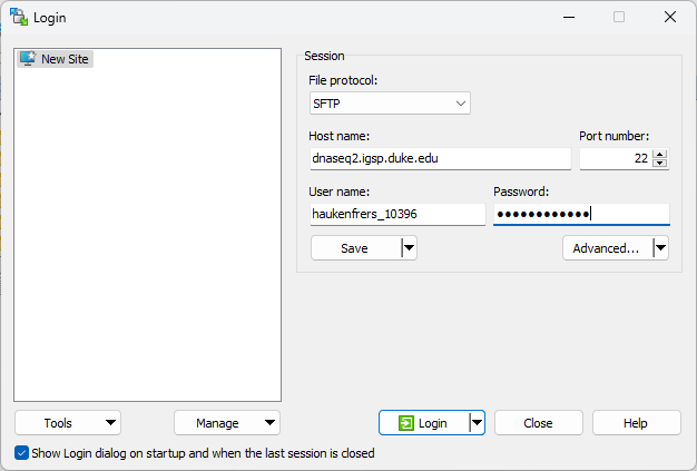 Raw Data Download File Location